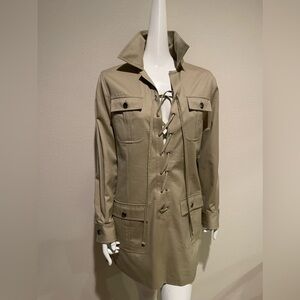 Nwot Saint Laurent safari dress size 10